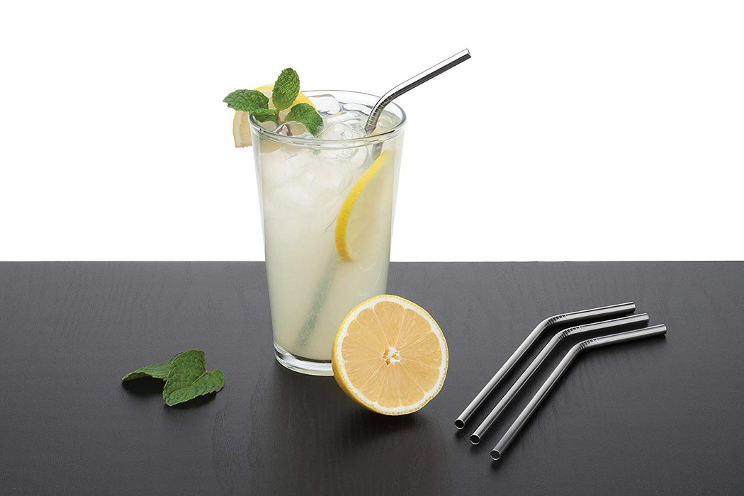 stainless steel drinking straws in mojito