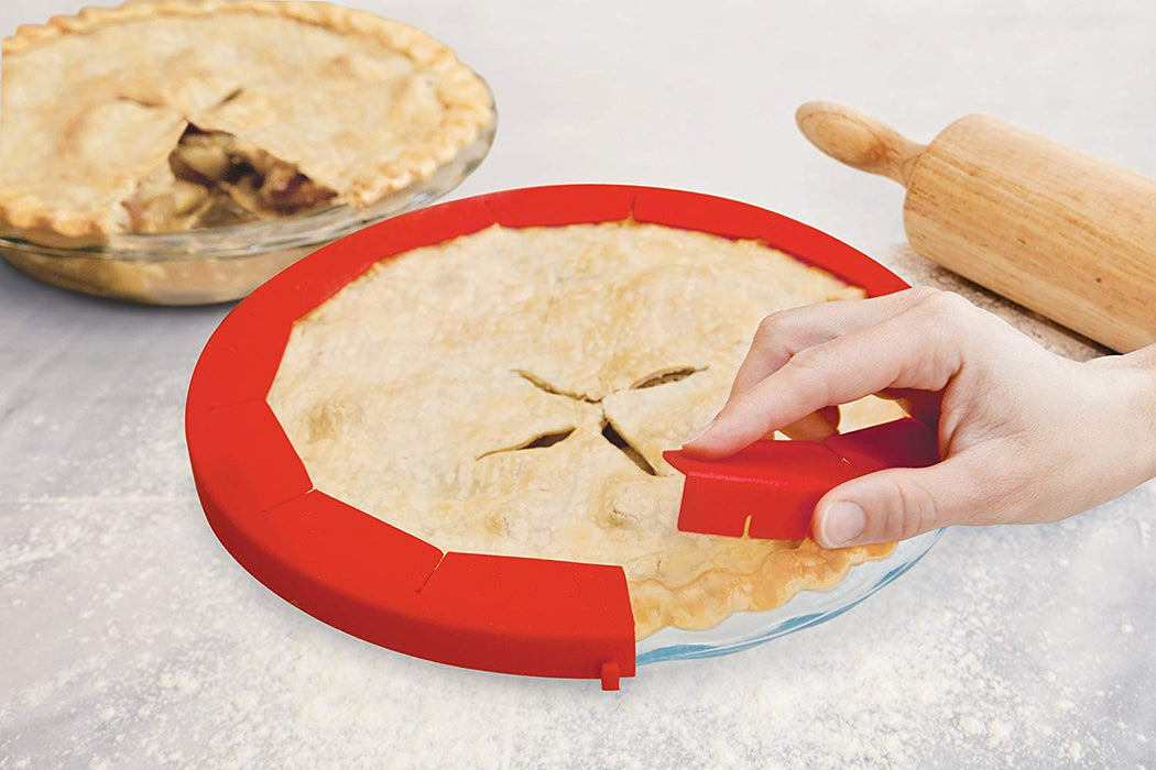 adjustable silicone pie crust shield 