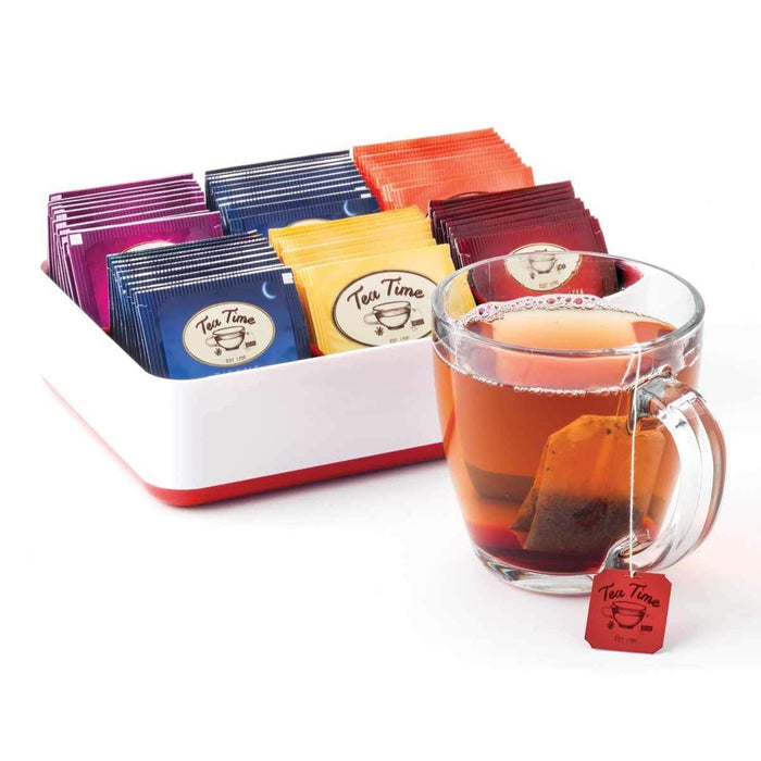 joie tea chest red