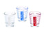 mini measuring glass set of 3 red white and blue