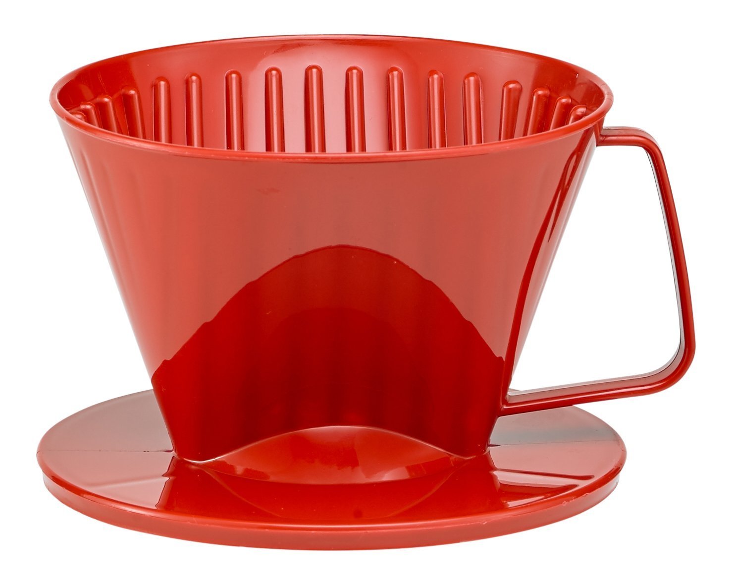 pour over plastic coffee filter number 1 size red