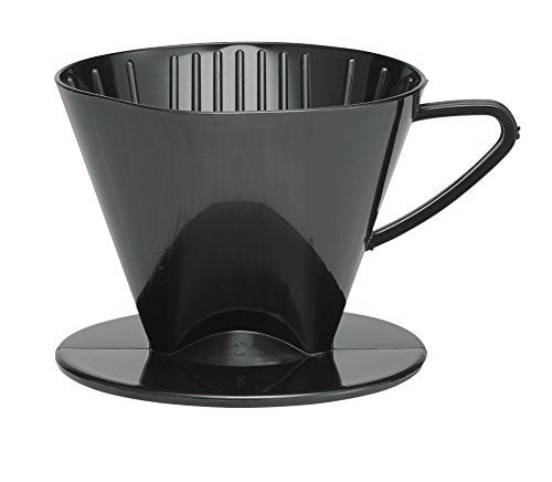 pour over plastic coffee filter number 2 size black