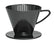 pour over plastic coffee filter number 2 size black