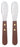 cream cheese and butter spreaders with wood handle set of 2