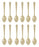HIC Gold Plated Stainless Steel, Set of 12 Demi Spoon Set