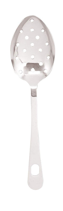 HIC Continental Buffet Style Pierced Serving Spoon, Stainless Steel, 9-Inch