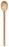 HIC French Beechwood Classic Solid and Slotted Spoon, Made in France, 12-Inch, Set of 2