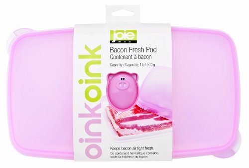 pink piggy bacon storage container