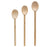 HIC French Beechwood Classic Spoons, Made in France, 10-Inch 12-Inch and 14-Inch, Set of 3