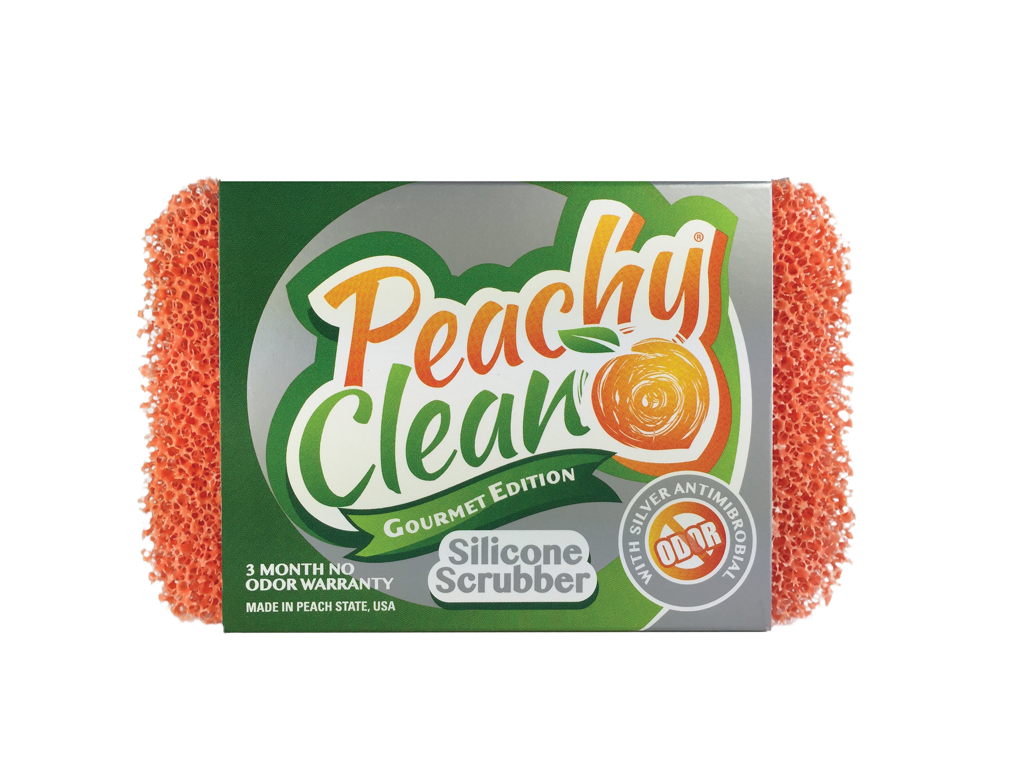 Peachy Clean Silicone Dish Scrubber - Lemongrass