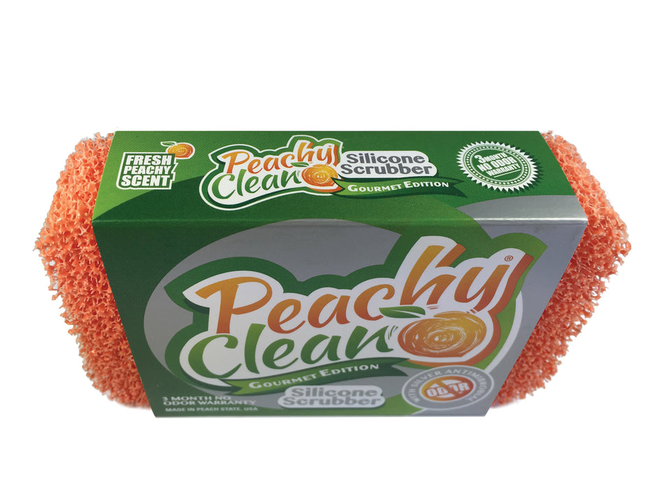 Peachy Clean Silicone Dish Scrubber - Lemongrass