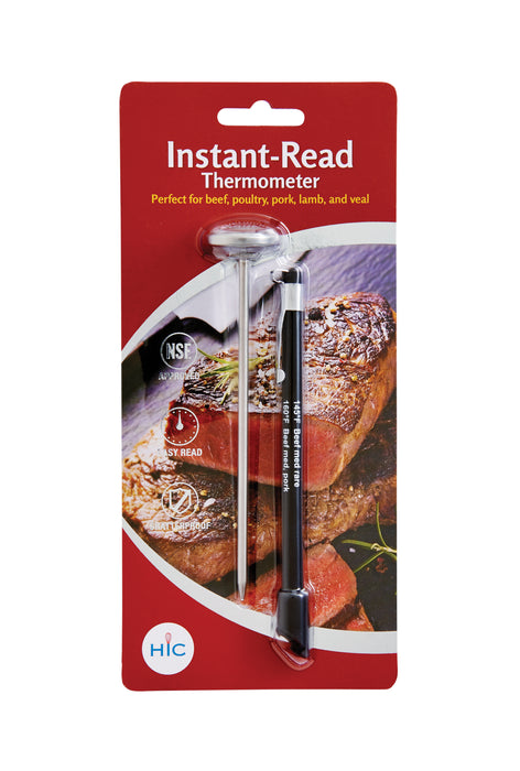 instant read thermometer with stainless steel stem and sheath